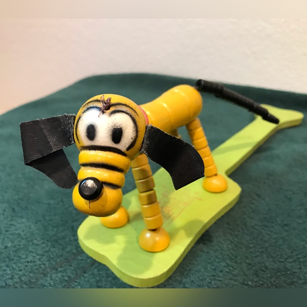 Vintage Fisher Price Wooden Pluto Toy